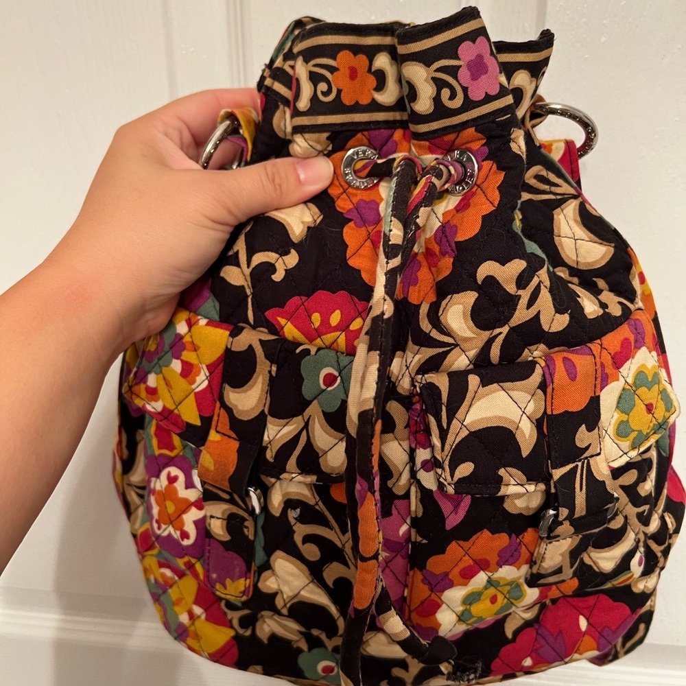 Vera Bradley bucket crossbody bag multi color